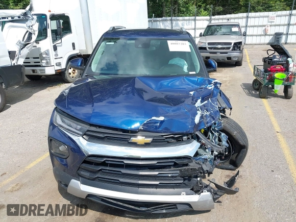2022 Chevrolet TrailBlazer LT with VIN KL79MPSL7NB061107, listed as a IAAI auction lot 40087203 with 17,855 mi miles. Bid and sale history available at carsss.com. Image 12.
