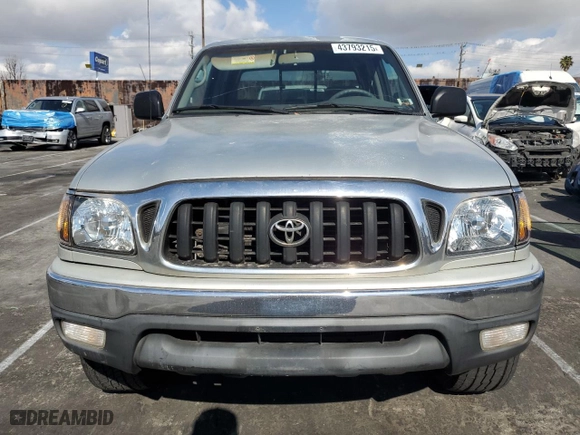 2002 Toyota Tacoma PreRunner with VIN 5TEGN92N82Z128762, listed as a Copart auction lot 43793215 with 229,064 mi miles and Salvage Title. Bid and sale history available at carsss.com. Image 5.