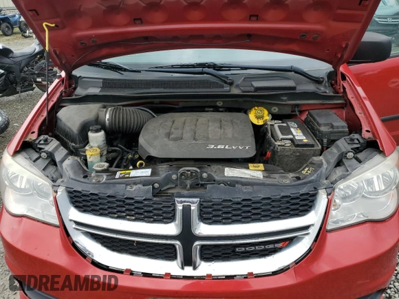 2013 Dodge Grand Caravan SE with VIN 2C4RDGBG3DR790081, listed as a Copart auction lot 52454705 with 160,226 mi miles and Salvage Title. Bid and sale history available at DreamBid. Image 12.
