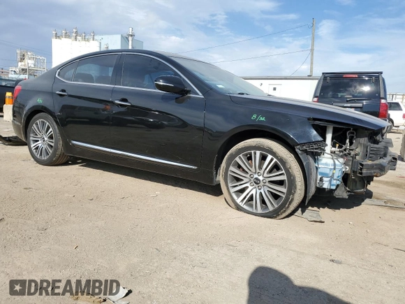 2014 Kia Cadenza Premium with VIN KNALN4D76E5134838, listed as a Copart auction lot 76967144 with 149,950 mi miles and Salvage Title. Bid and sale history available at carsss.com. Image 4.