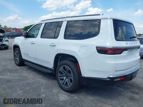 2024 Jeep Wagoneer Series II with VIN 1C4SJVBP6RS101526, listed as a IAAI auction lot 41684750 with 31,415 mi miles and . Bid and sale history available at DreamBid. Image 3.