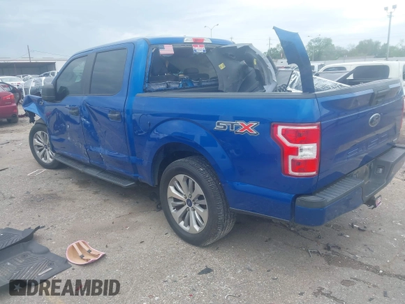 2018 Ford F-150 XL with VIN 1FTEW1CG6JKD65758, listed as a IAAI auction lot 41885122 with 103,993 mi miles. Bid and sale history available at carsss.com. Image 3.