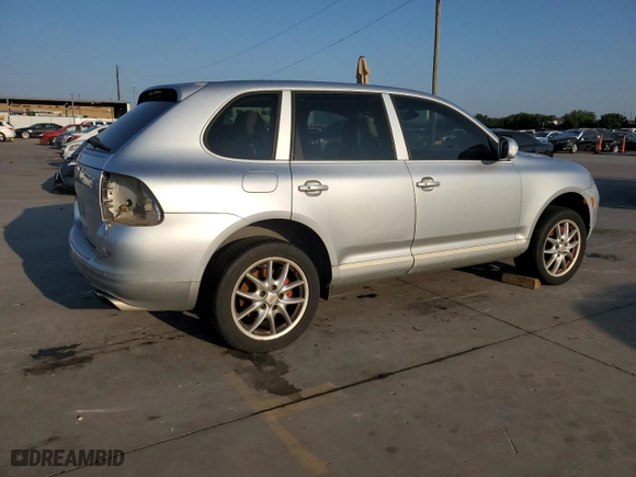 2004 Porsche Cayenne Turbo with VIN WP1AC29P74LA91195, listed as a Copart auction lot 74260594 with 110,729 mi miles and Salvage Title. Bid and sale history available at carsss.com. Image 3.