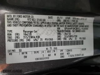 2012 Ford Focus SE with VIN 1FAHP3K20CL162685, listed as a Copart auction lot 52336515 with 175,462 mi miles and Salvage Title. Bid and sale history available at carsss.com. Image 12.