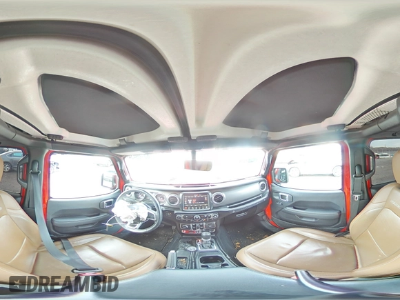 2021 Jeep Wrangler Unlimited Rubicon with VIN 1C4HJXFN6MW820324, listed as a Copart auction lot 85169434 with 48,391 mi miles and Salvage Title. Bid and sale history available at DreamBid. Image 13.