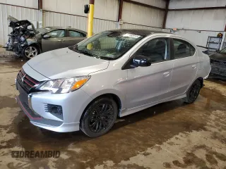 2024 Mitsubishi Mirage ES with VIN ML32FUFJ3RHF18686, listed as a Copart auction lot 62493815 with 985 mi miles and Salvage title. Bid and sale history available at DreamBid. Image 1.