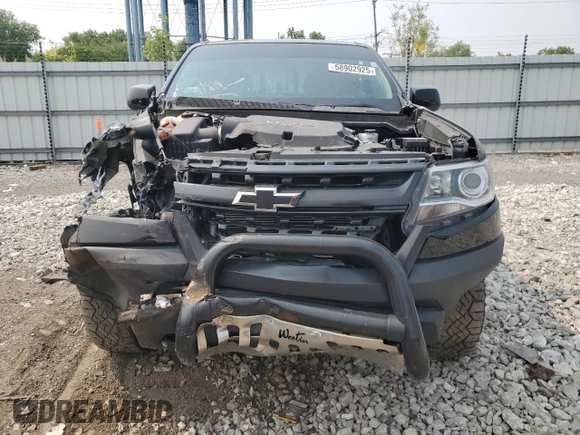 2019 Chevrolet Colorado 4WD ZR2 with VIN 1GCGTEEN2K1346880, listed as a Copart auction lot 58902925 with 44,659 mi miles and Salvage title. Bid and sale history available at DreamBid. Image 5.