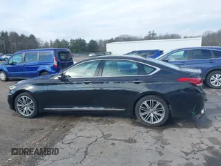 2018 Genesis G80 3.8L with VIN KMHGN4JE0JU246022, listed as a IAAI auction lot 41855219 with 106,277 mi miles. Bid and sale history available at carsss.com. Image 14.