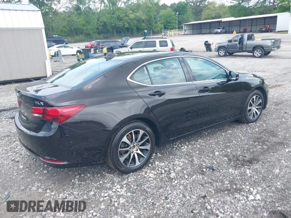 2016 Acura TLX Tech with VIN 19UUB1F58GA001343, listed as a IAAI auction lot 42136135 with 999,999 mi miles. Bid and sale history available at carsss.com. Image 4.