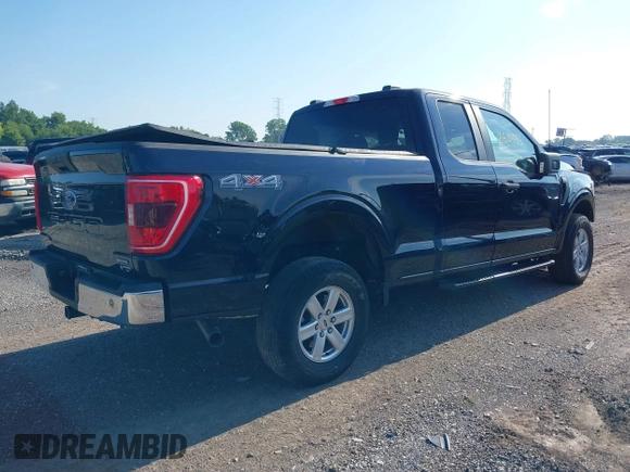 2021 Ford F-150 XL with VIN 1FTEX1EP3MFC93375, listed as a IAAI auction lot 42589933 with 65,132 mi miles and . Bid and sale history available at DreamBid. Image 4.