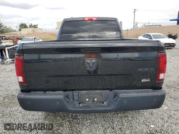 2023 Ram 1500 Warlock z VIN 1C6RR7GG5PS520287, wystawiony jako Copart lot #54423575 z przebiegiem 38 542 mil mil oraz Szkoda całkowita • Salvage title. Historia ofert i sprzedaży dostępna na DreamBid. Obrazek 6.