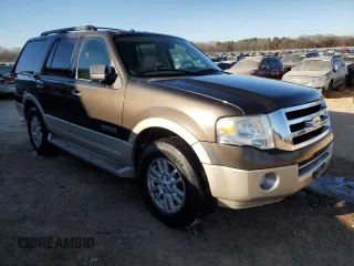 2008 Ford Expedition Eddie Bauer with VIN 1FMFU17528LA46165, listed as a Copart auction lot 47207275 with 235,284 mi miles and Salvage title. Bid and sale history available at DreamBid. Image 4.