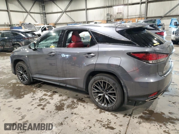 2021 Lexus RX with VIN 2T2YZMDA1MC289836, listed as a Copart auction lot 87644825 with 56,960 mi miles and Clean Title. Bid and sale history available at carsss.com. Image 2.