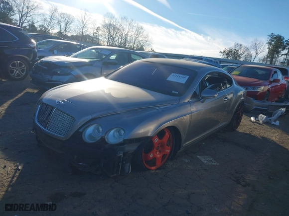 2005 Bentley Continental GT with VIN SCBCR63W55C027077, listed as a IAAI auction lot 41218380 with 56,888 mi miles. Bid and sale history available at carsss.com. Image 17.