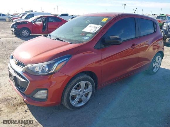 2021 Chevrolet Spark LS with VIN KL8CB6SA7MC712938, listed as a IAAI auction lot 41354692 with 57,055 mi miles. Bid and sale history available at carsss.com. Image 2.