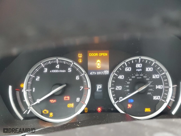2016 Acura TLX V6 with VIN 19UUB2F35GA007640, listed as a Copart auction lot 81697884 with 97,739 mi miles and Salvage Title. Bid and sale history available at carsss.com. Image 9.