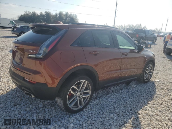 2021 Cadillac XT4 AWD Sport with VIN 1GYFZFR49MF042933, listed as a Copart auction lot 44150315 with 21,926 mi miles and Salvage title. Bid and sale history available at DreamBid. Image 3.