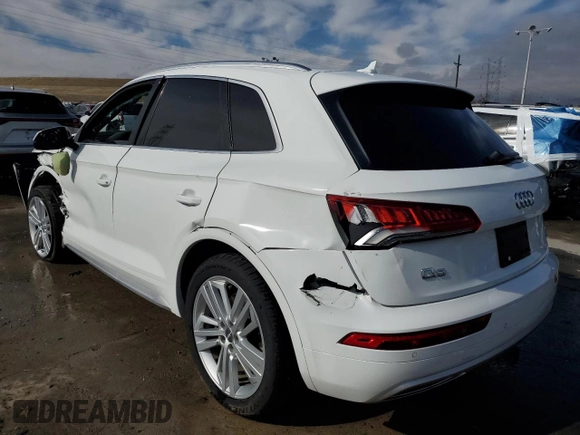 2018 Audi Q5 Premium Plus with VIN WA1BNAFY7J2008738, listed as a Copart auction lot 46462755 with 76,198 mi miles and Salvage Title. Bid and sale history available at carsss.com. Image 2.