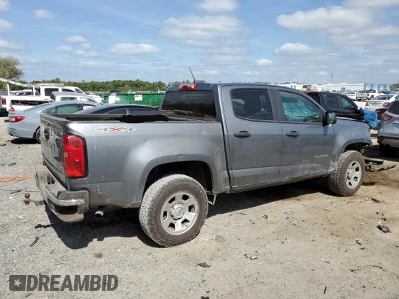 2021 Chevrolet Colorado 4WD Work Truck with VIN 1GCGTBEN1M1217644, listed as a Copart auction lot 54350535 with 101,429 mi miles and Salvage title. Bid and sale history available at DreamBid. Image 3.