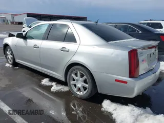 2005 Cadillac STS with VIN 1G6DW677950236453, listed as a IAAI auction lot 41695548 with 142,341 mi miles. Bid and sale history available at carsss.com. Image 3.