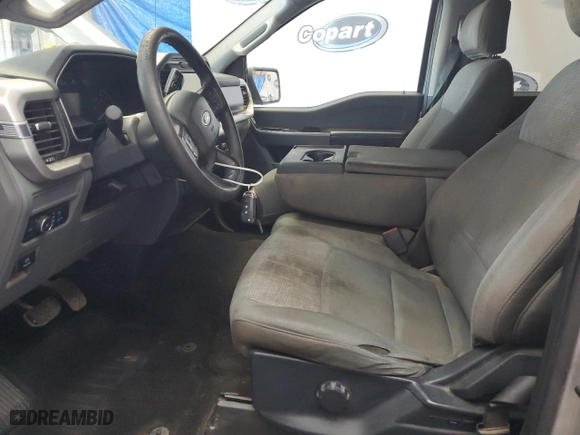 2021 Ford F-150 XL with VIN 1FTEW1EP4MFB03618, listed as a Copart auction lot 47051265 with 171,203 mi miles and Clean Title. Bid and sale history available at carsss.com. Image 7.