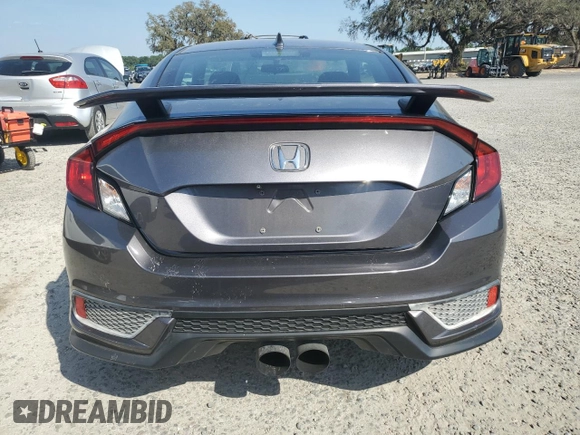 2017 Honda Civic Si with VIN 2HGFC3A56HH752212, listed as a Copart auction lot 52446995 with 134,218 mi miles and Salvage Title. Bid and sale history available at DreamBid. Image 6.