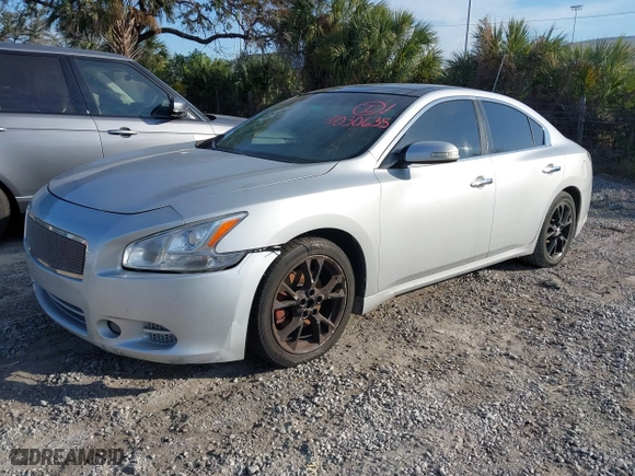 2012 Nissan Maxima 3.5 SV with VIN 1N4AA5AP5CC865162, listed as a IAAI auction lot 41030635 with 69 mi miles. Bid and sale history available at carsss.com. Image 2.