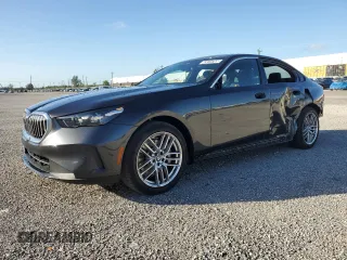 2025 BMW 5 Series 530i with VIN WBA43FJ04SCT73258, listed as a Copart auction lot 45519765 with 6,872 mi miles and Clean Title. Bid and sale history available at carsss.com. Image 1.