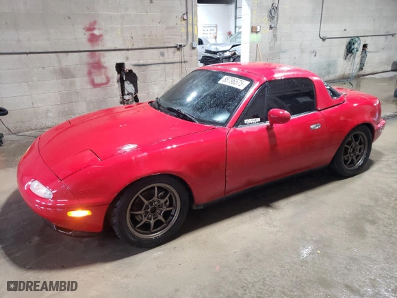 1991 Mazda MX-5 Miata Special Edition with VIN JM1NA3514M1236334, listed as a Copart auction lot 88796575 with 189,232 mi miles and Salvage Title. Bid and sale history available at carsss.com. Image 1.