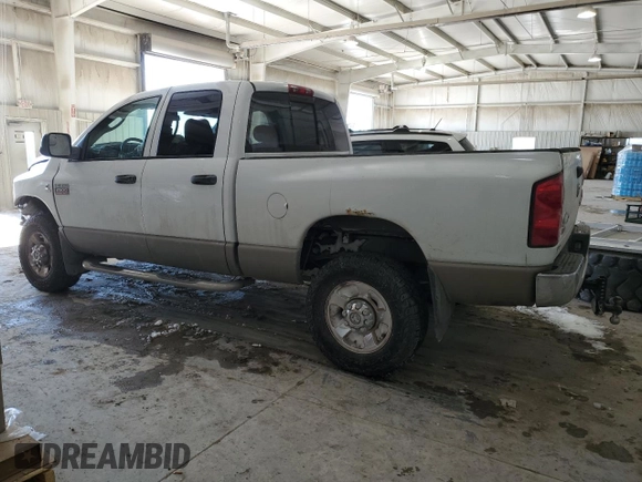 2008 Dodge 2500 SLT with VIN 3D7KS28A18G250839, listed as a Copart auction lot 46255255 with 107,405 mi miles and Salvage Title. Bid and sale history available at DreamBid. Image 2.
