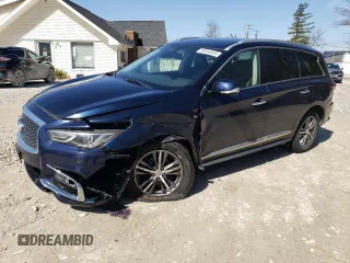 2020 Infiniti QX60 LUXE with VIN 5N1DL0MM8LC508530, listed as a Copart auction lot 49103925 with 78,083 mi miles and Salvage Title. Bid and sale history available at carsss.com. Image 1.