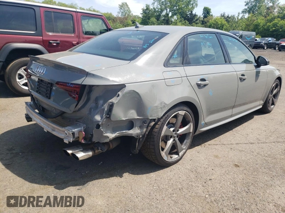 2019 Audi S4 Premium Plus with VIN WAUB4AF40KA055734, listed as a Copart auction lot 53849514 with 70,146 mi miles and Salvage Title. Bid and sale history available at carsss.com. Image 3.
