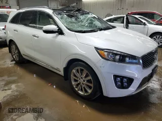 2018 Kia Sorento SX with VIN 5XYPKDA53JG371076, listed as a Copart auction lot 50297585 with 116,385 mi miles and Non Repairable. Bid and sale history available at DreamBid. Image 4.