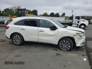 2015 Acura MDX Technology with VIN 5FRYD4H41FB019283, listed as a Copart auction lot 54602125 with 139,322 mi miles and Salvage title. Bid and sale history available at DreamBid. Image 4.