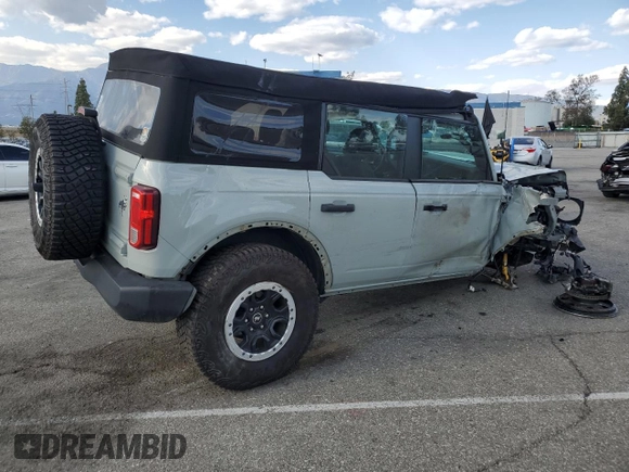 2023 Ford Bronco with VIN 1FMEE5DP6PLB28310, listed as a Copart auction lot 51830585 with 15,987 mi miles and Salvage Title. Bid and sale history available at carsss.com. Image 3.