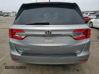 2020 Honda Odyssey EX-L with VIN 5FNRL6H77LB014535, listed as a Copart auction lot 52105275 with 112,542 mi miles and Salvage Title. Bid and sale history available at carsss.com. Image 6.