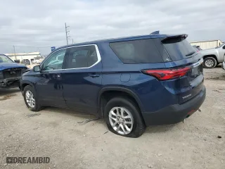 2022 Chevrolet Traverse LS with VIN 1GNERFKW7NJ169151, listed as a Copart auction lot 44131945 with 45,178 mi miles and Salvage Title. Bid and sale history available at carsss.com. Image 2.