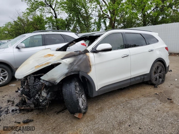 2013 Hyundai Santa Fe Limited with VIN KM8SR4HF2DU017620, listed as a Copart auction lot 53606484 with 0 mi miles and Non Repairable. Bid and sale history available at carsss.com. Image 1.