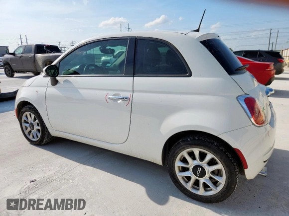 2017 FIAT 500 Pop with VIN 3C3CFFKR8HT561267, listed as a Copart auction lot 57788795 with 35,766 mi miles and Salvage title. Bid and sale history available at DreamBid. Image 2.