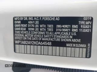 2019 Porsche Cayenne S z VIN WP1AB2AY2KDA64548, wystawiony jako IAAI lot #42316649 z przebiegiem 28 110 mil mil oraz . Historia ofert i sprzedaży dostępna na DreamBid. Obrazek 9.
