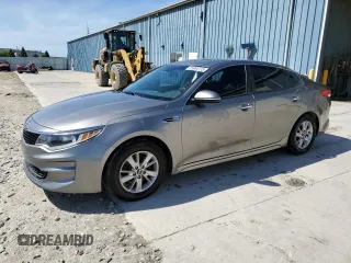 2016 Kia Optima LX with VIN 5XXGT4L31GG114553, listed as a Copart auction lot 55984775 with 80,188 mi miles and Salvage title. Bid and sale history available at DreamBid. Image 1.