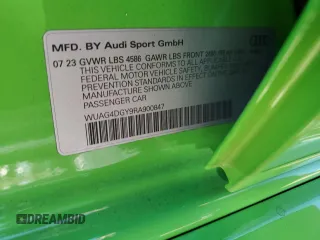 2024 Audi RS 3 z VIN WUAG4DGY9RA900847, wystawiony jako Copart lot #67999104 z przebiegiem 4017 mil mil oraz Szkody całkowita. Historia ofert i sprzedaży dostępna na DreamBid. Obrazek 12.