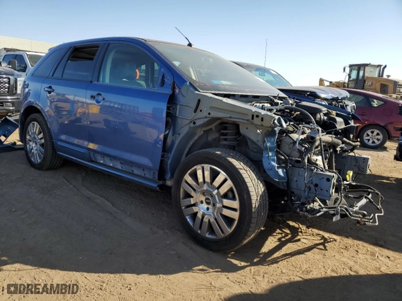 2010 Ford Edge Sport with VIN 2FMDK4AC2ABA66296, listed as a Copart auction lot 75672054 with 144,210 mi miles and Salvage Title. Bid and sale history available at carsss.com. Image 4.