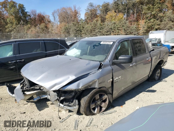 2019 Ram 1500 Big Horn z VIN 1C6RR7TT4KS606430, wystawiony jako Copart lot #47358895 z przebiegiem Nie podano mil oraz Szkoda całkowita • Salvage title. Historia ofert i sprzedaży dostępna na DreamBid. Obrazek 1.