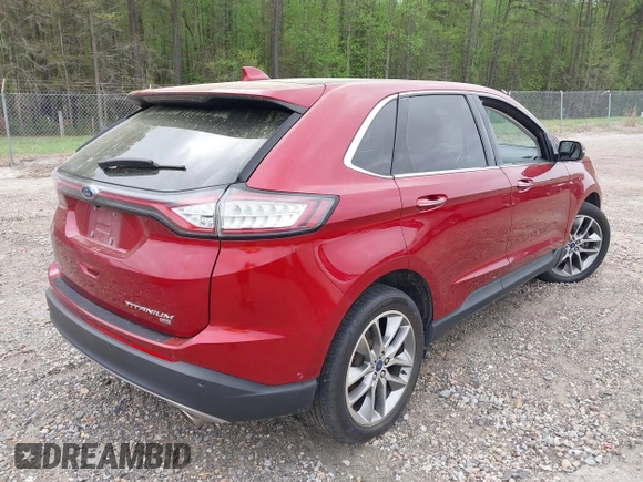 2016 Ford Edge Titanium with VIN 2FMPK4K81GBC29634, listed as a IAAI auction lot 41951816 with 58,400 mi miles. Bid and sale history available at carsss.com. Image 4.