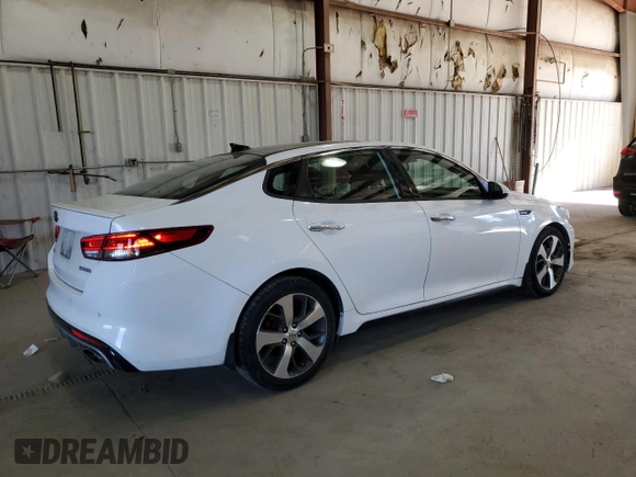2016 Kia Optima SX Turbo with VIN 5XXGW4L26GG017489, listed as a Copart auction lot 42592995 with 120,423 mi miles and Salvage Title. Bid and sale history available at carsss.com. Image 3.