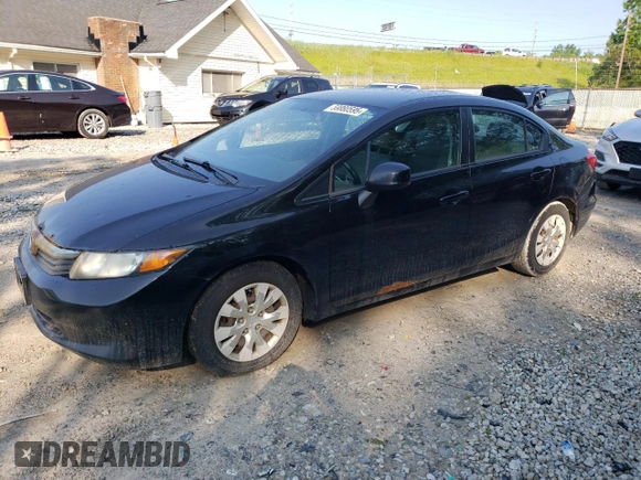 2012 Honda Civic LX с VIN 19XFB2F54CE046672, выставлен на аукционе Copart как лот 59880595 с пробегом 209 284 миль миль и Чистый • Clean title. История ставок и продаж доступна на DreamBid. Изображение 1.