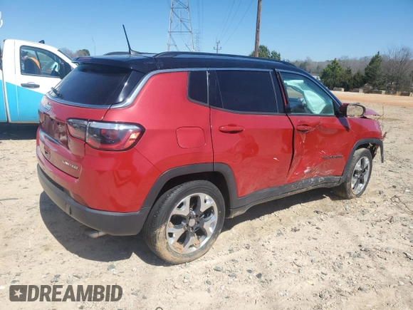 2018 Jeep Compass Limited with VIN 3C4NJCCB8JT410955, listed as a Copart auction lot 49793275 with 69,452 mi miles and Salvage Title. Bid and sale history available at carsss.com. Image 3.