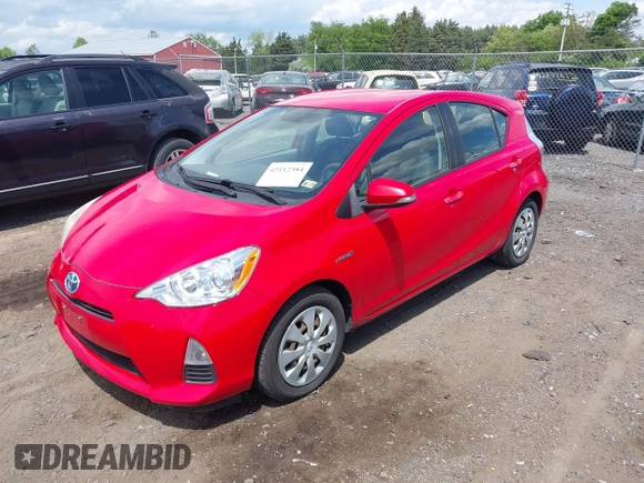 2013 Toyota Prius One with VIN JTDKDTB37D1549555, listed as a IAAI auction lot 42112384 with 238,754 mi miles and . Bid and sale history available at DreamBid. Image 2.
