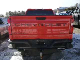 2021 Chevrolet Silverado 1500 Custom Trail Boss with VIN 1GCPYCEF6MZ187624, listed as a Copart auction lot 45992685 with 82,428 mi miles and Salvage Title. Bid and sale history available at DreamBid. Image 6.